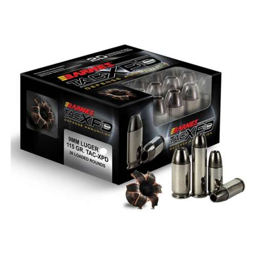 Barnes TAC-XPD Defense Pistol Ammunition 20 Round Box