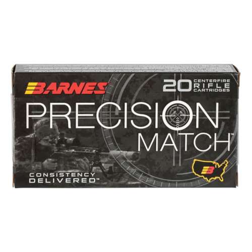 Barnes Precision Match Rifle Ammunition 20 Round Box