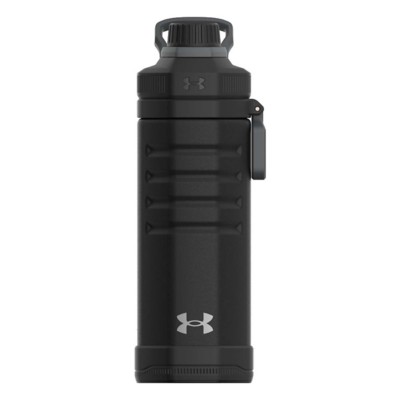 32 oz Black/Pitch Gray Sideline Squeeze Water Bottle by Under