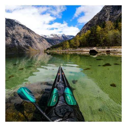 Whiskey Green Tide Fiberglass 2-Piece Straight Shaft Kayak Paddle