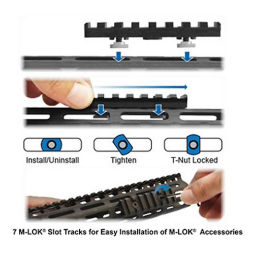 UTG Pro M-Lok AR15 Super Slim Free Float Handguard