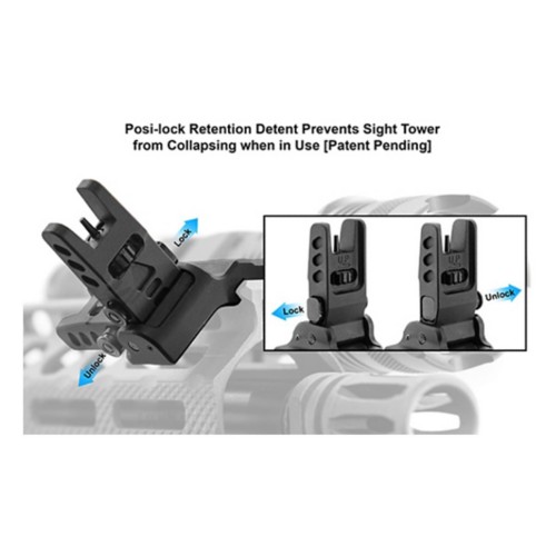 UTG ACCU Sync 45 Degree Angle Rear Sight