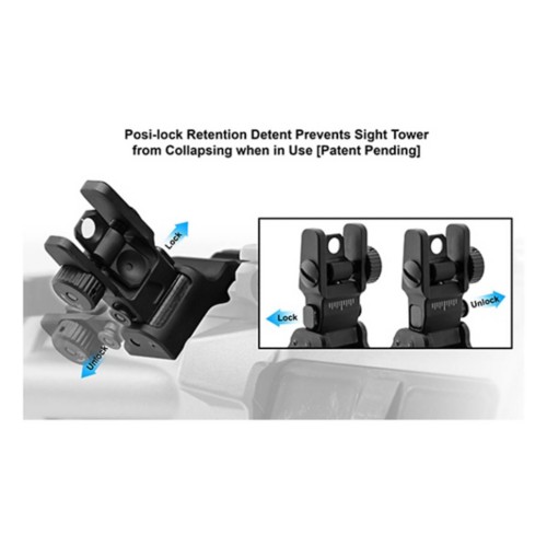 UTG ACCU Sync 45 Degree Angle Rear Sight