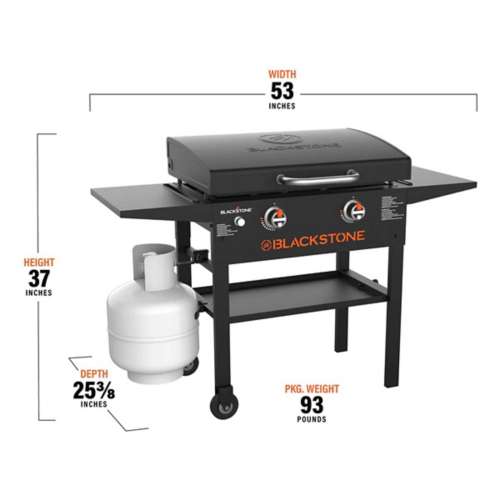 Blackstone Gas Griddle Grill Propane 28 In Cooking Station 2 Burner  Backyard