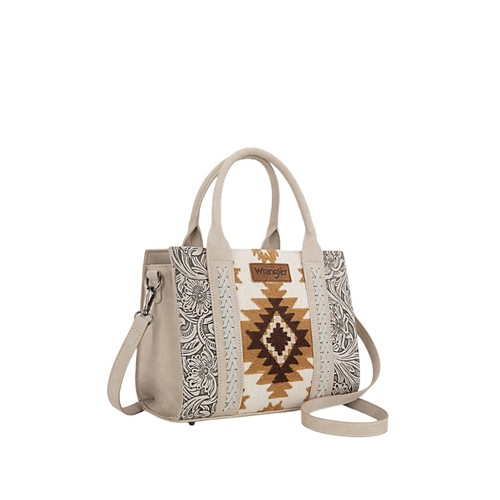 Montana West Wrangler Tooled Aztec Knitted Concealed Carry Tote