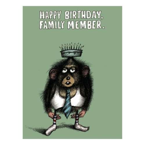 Bald Guy Greetings Happy Birthday, Family Member Card