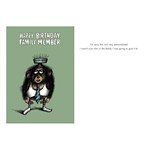 Bald Guy Greetings Happy Birthday, Family Member Card - Thumbnail 2 of 2