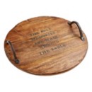 Mud Pie Memories Wood Lazy Susan