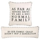 Mud Pie Normal Family Pillow