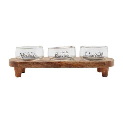 Mud Pie Snack Bowl And Stand Set