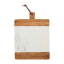 Mud Pie  Square Marble And Wood Board