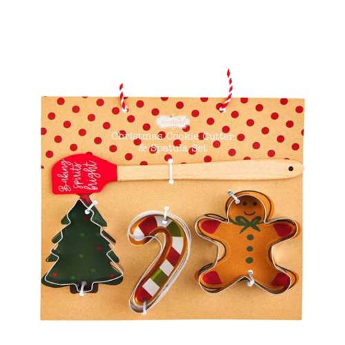 Christmas Ice Cube Trays with Holiday Cookie Cutters Set of 3