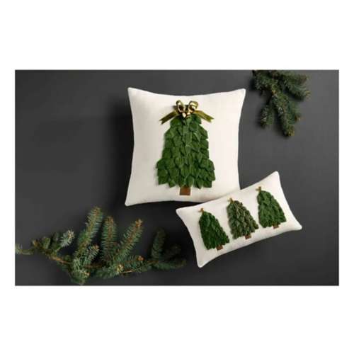 North Pole Trading Co. Merry Christmas Square Throw Pillow