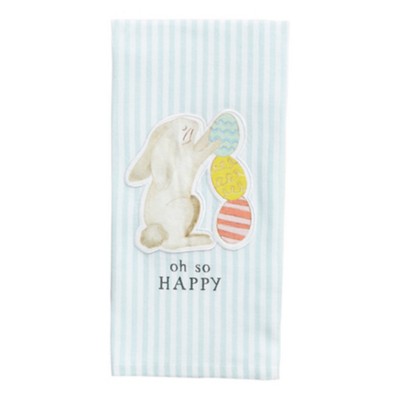 Mud Pie Bunny with Egg Patch Towel