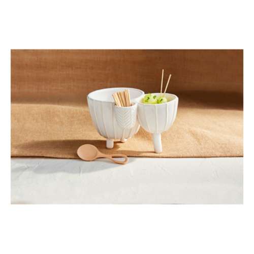 Mud Pie Footed Dip Toothpick Set