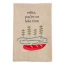 Mud Pie Relax Embroidery Lake Towel