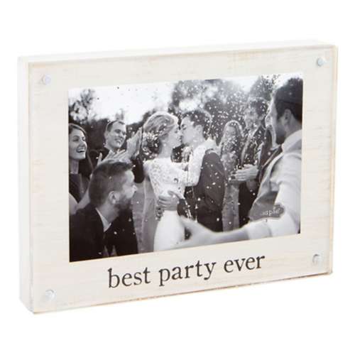 Mud Pie Best Party Ever Acrylic Wood Frame