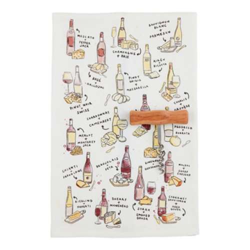 Mud Pie Wine Print Towel