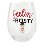 Mud Pie Snowman Icon Wine Glass - Thumbnail 1 of 2