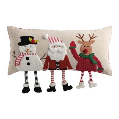 Mud Pie Christmas Dangle Leg Pillow