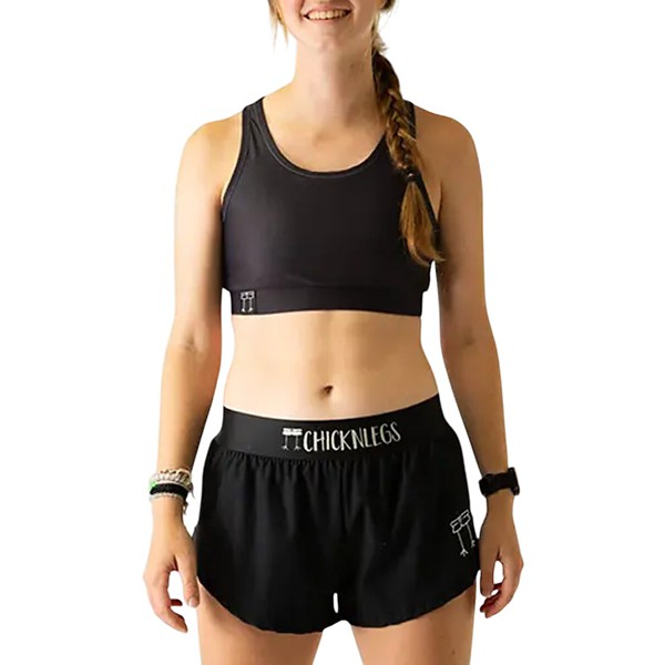 Women's ChicknLegs Running OG Sports Bra Large Black