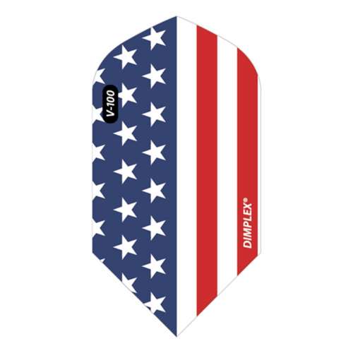 Viper Dimplex Dart Flights Slim American Flag Metallic Vertical