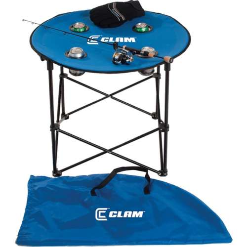 Clam Quick Pack Round Folding Table with Carry Case