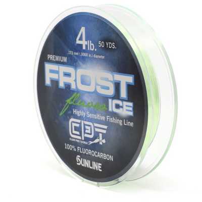8 LB Test Clam FROST ICE Monofilament Metered Ice Fishing Line Orange Clear 