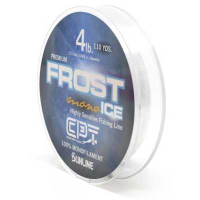 8 LB Test Clam FROST ICE Monofilament Metered Ice Fishing Line Orange Clear 