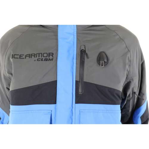 Men's IceArmor by Clam Ascent Float Parka Detachable Hood Ice Fishing Shell  Jacket