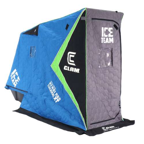Clam Fish Trap Series Kenai XT Thermal Ice Team Edition Flip-Over Ice Shelter