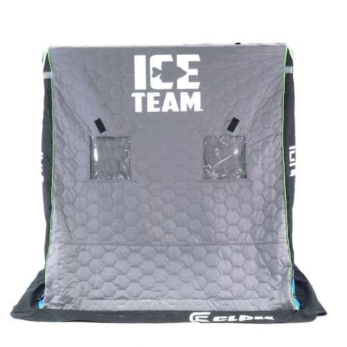 Clam Voyager XT Thermal Ice Team Edition Flip-Over Ice Shelter