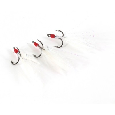 Clam CPT Feathered Gaff Treble, 3 Pack