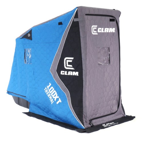 Clam Fish Trap X Series X100 Pro Thermal XT Flip-Over Ice Shelter - Primary Image