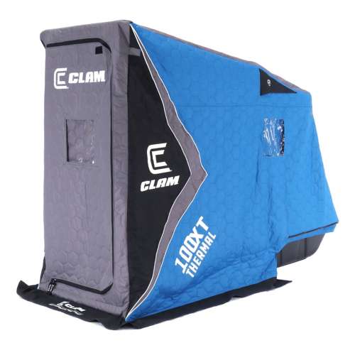 Clam Fish Trap X Series X100 Pro Thermal XT FlipOver Ice Shelter