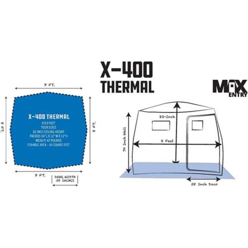 Clam X-400 Thermal Hub Ice Shelter