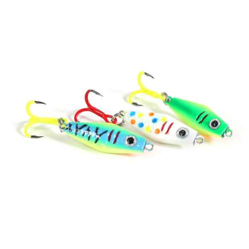 Clam Rattlin PT Spoon 1/16 oz - Glow Parrot - Ice Fishing Lure