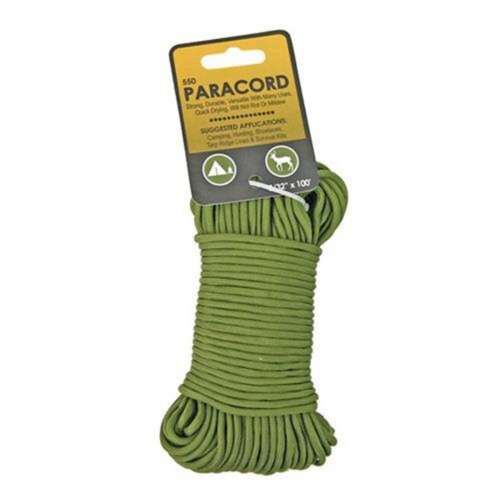 SecureLine 5/32 in x 100 ft Green Braided Nylon Paracord