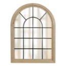 StyleCraft Home Collection Window Shaped Wooden Mirror