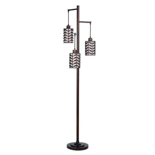 StyleCraft Home Collection Triple Shade Floor Lamp
