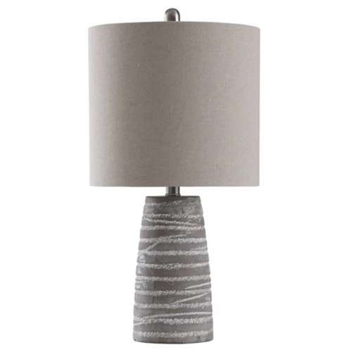 StyleCraft Home Collection Ceramic Grey Table Lamp