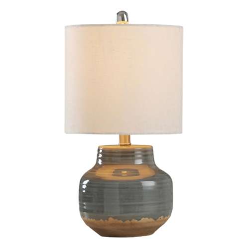 StyleCraft Home Collection Natural Old Gray Ceramic Table Lamp