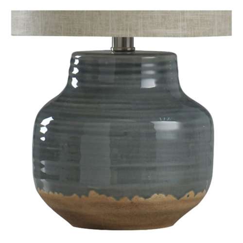 StyleCraft Home Collection Natural Old Gray Ceramic Table Lamp