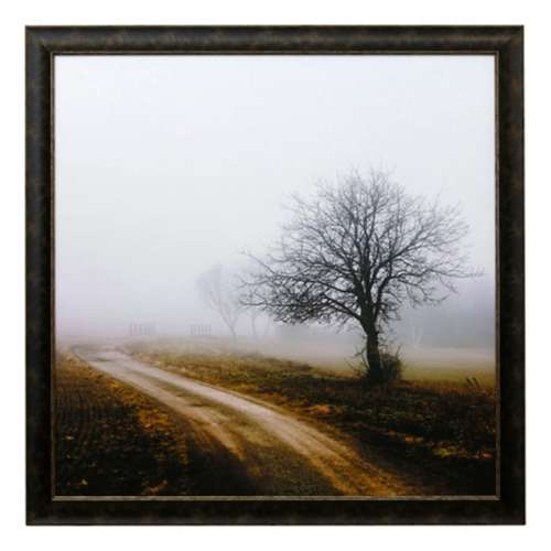 StyleCraft Home Collection Foggy Road Framed Print Under Glass