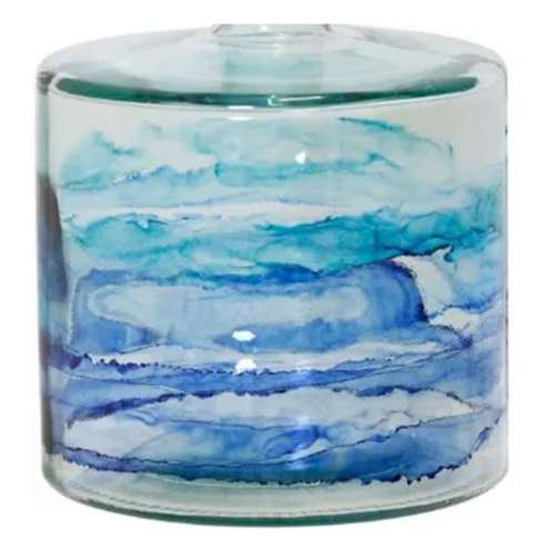 StyleCraft Home Collection Jarron Blue/Clear Pequeno Vase