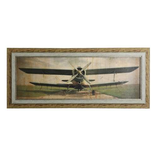 StyleCraft Home Collection Prop Plane Framed Print