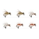 Scheels Outfitters Classic Soft Hackle Euro Nymphs Fly Assortment 6 pack
