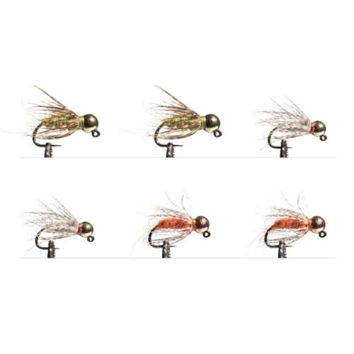 Scheels Outfitters Classic Soft Hackle Euro Nymphs Fly Assortment 6 pack
