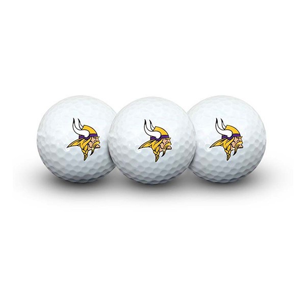 Team Effort Minnesota Vikings 3 Pack Golf Balls