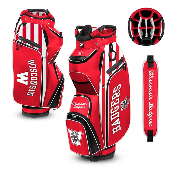 Team Effort Wisconsin Badgers Bucket III Cart Golf Bag